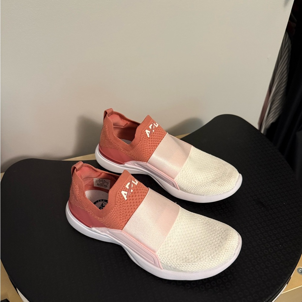 APL Pink and White Minimalist Sneakers